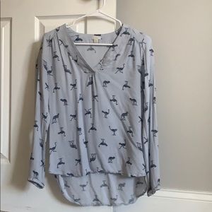 Drapey hinge shirt